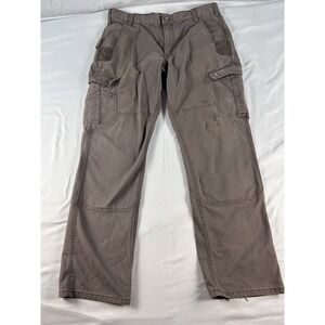 Carhartt Cargo Pants Mens 36x32 Brown Relaxed Fit Work Utility Ripstop